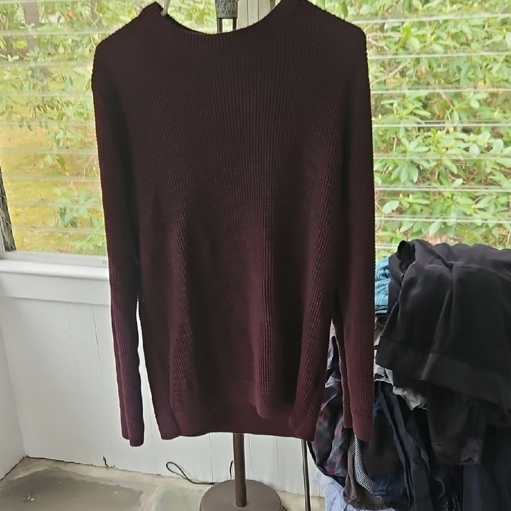 Burgundy Knit Sweater
